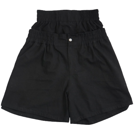 Double Waisted Shorts (Black)